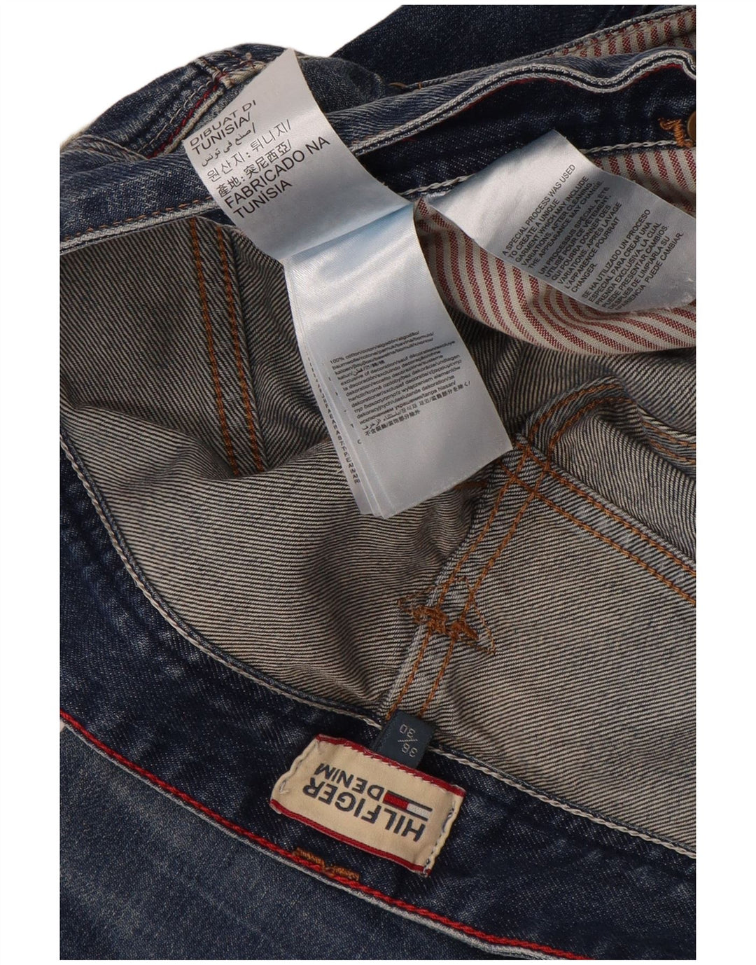 Jeans dritti da uomo Tommy Hilfiger W36 L30 cotone blu