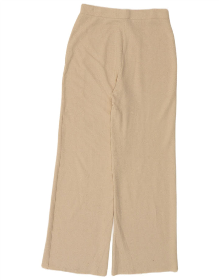 Pantaloni da tuta da donna Zara UK 12 Poliestere beige medio