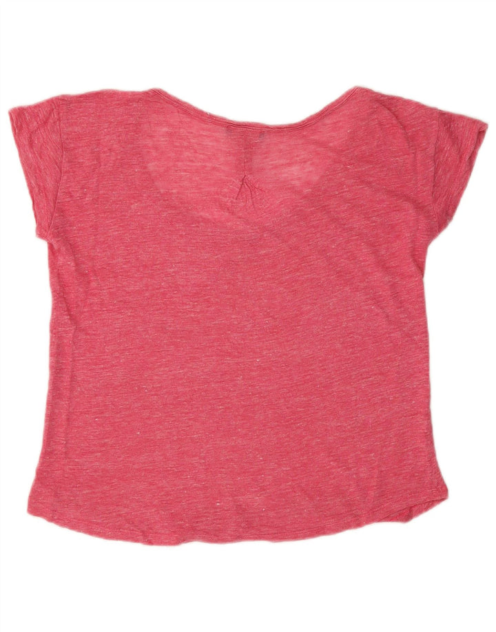 T-shirt da donna Massimo Dutti Top UK 14 rosa medio chiazzato