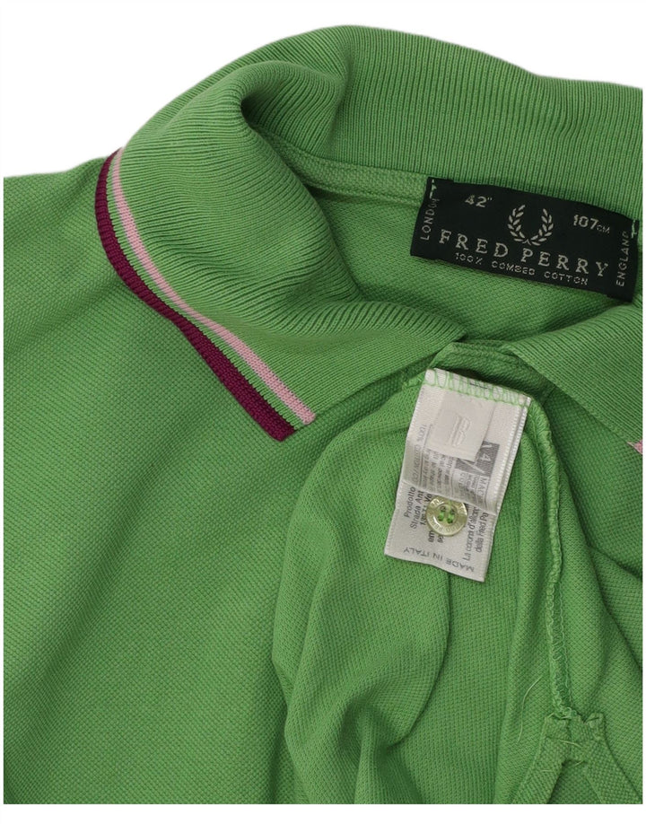 Polo Uomo FRED PERRY Cotone Verde Medio
