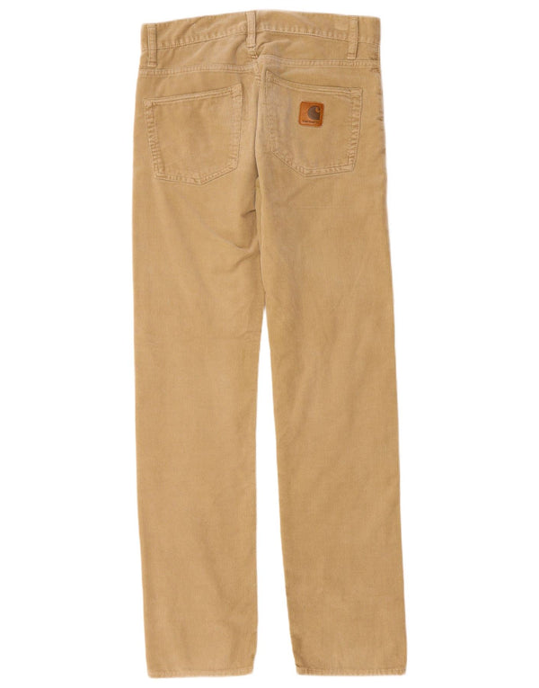 Pantaloni dritti da uomo in velluto a coste CARHARTT W29 L34 Poliestere beige