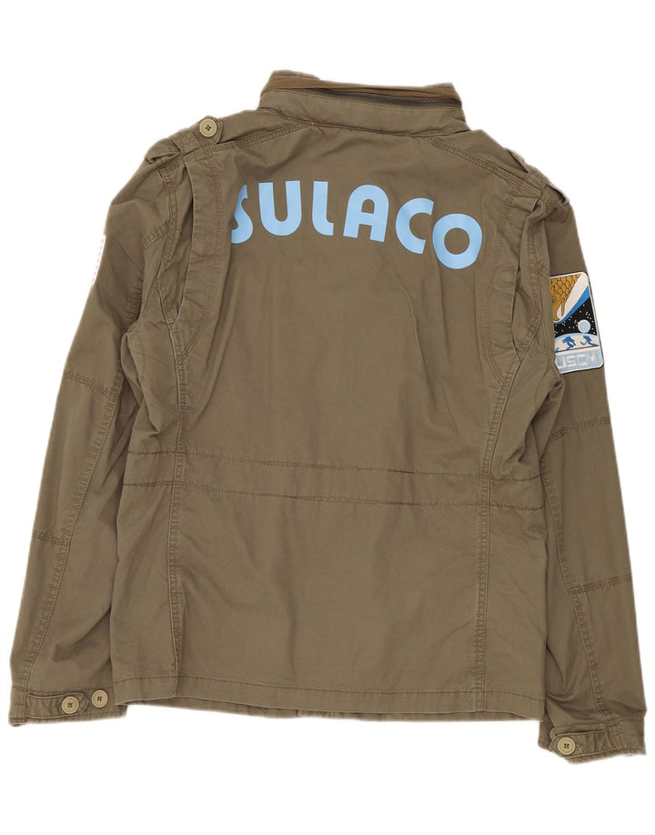 Giacca militare grafica da uomo Brandit UK 38 cotone kaki medio