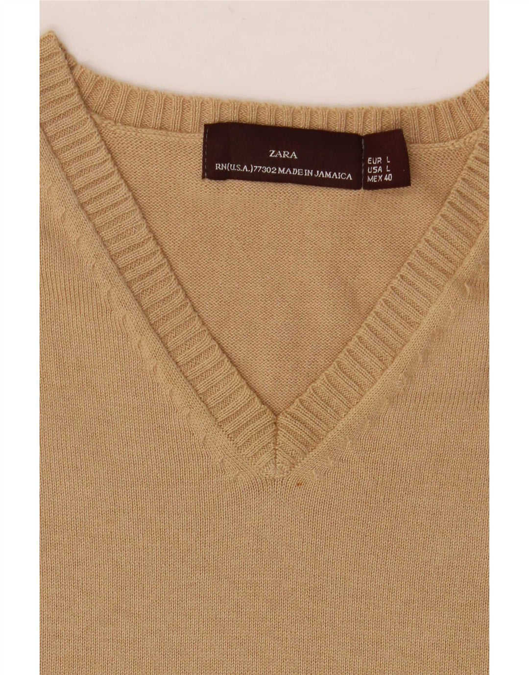 Canottiera Zara da uomo, canotta grande, beige