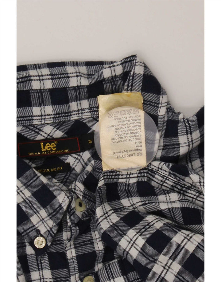 Camicia Lee da uomo in flanella dalla vestibilità regolare, cotone a quadri blu navy medio