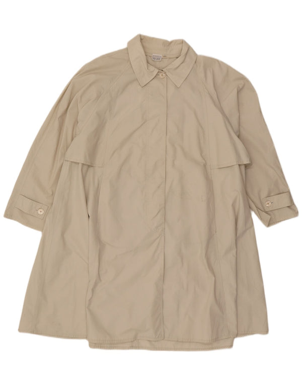 Trench da donna dal taglio ampio Andrea Mare UK 14 Poliestere beige medio