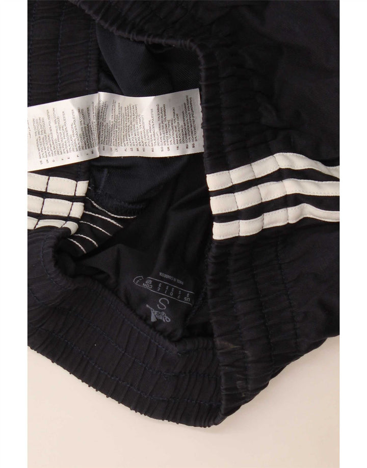 Pantaloncini sportivi da uomo Adidas piccoli in cotone blu navy