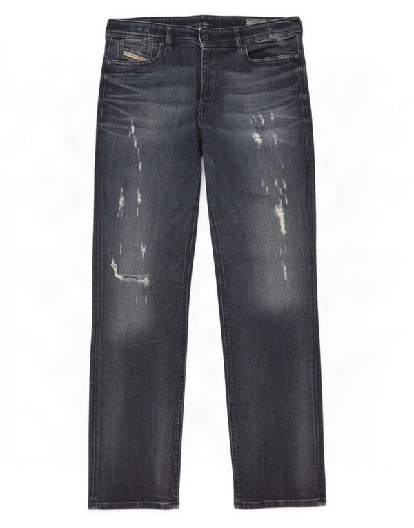Jeans dritti regolari Reen da uomo Diesel W30 L32 in cotone blu