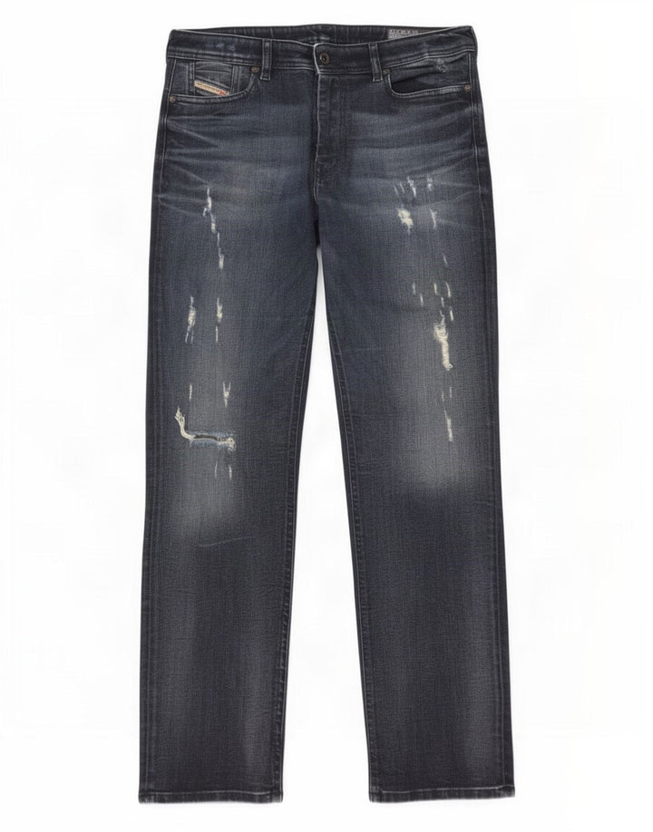 Jeans dritti regolari Reen da uomo Diesel W30 L32 in cotone blu