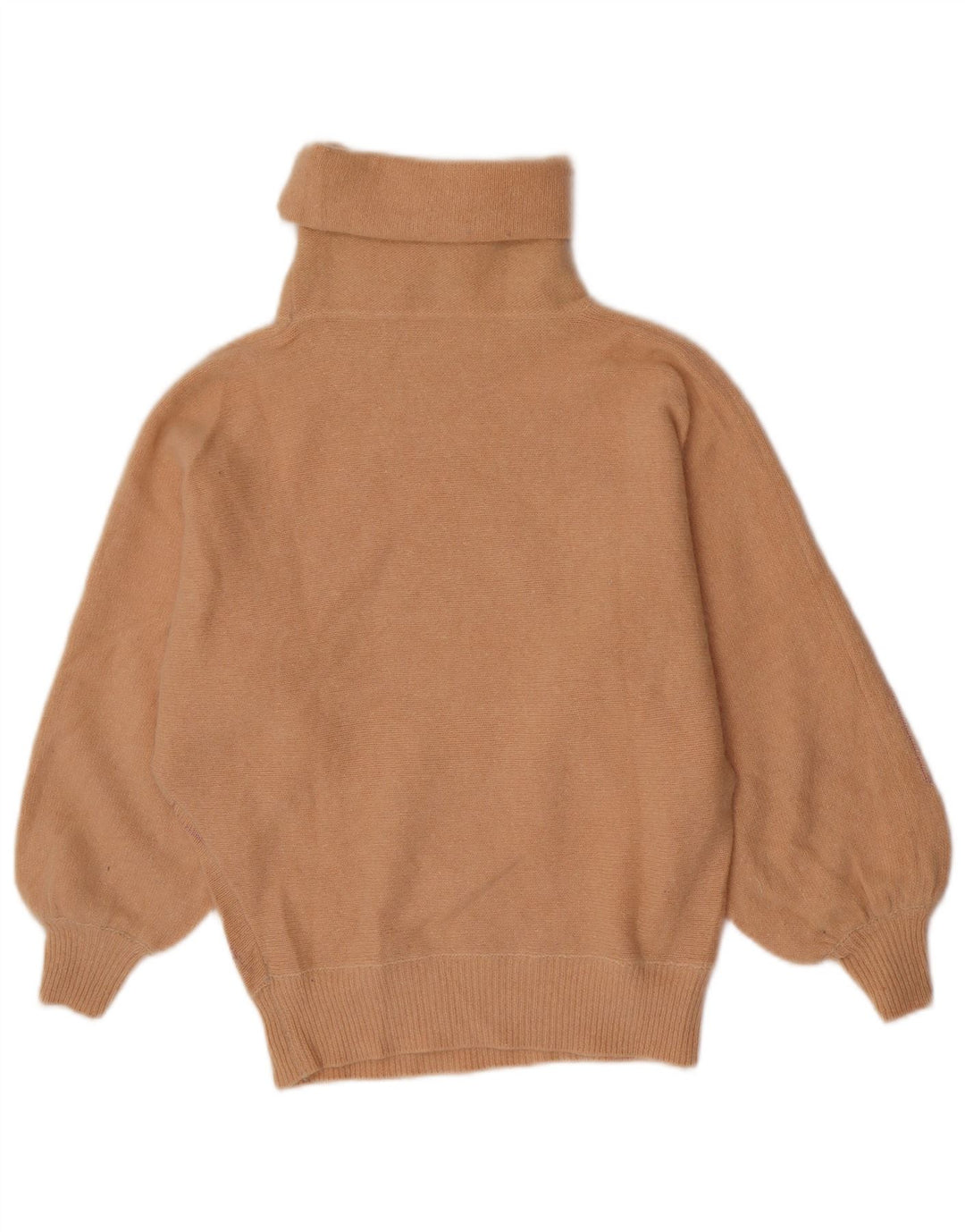 Maglione maglione vintage da donna con collo alto IT 44 rosa medio geometrico