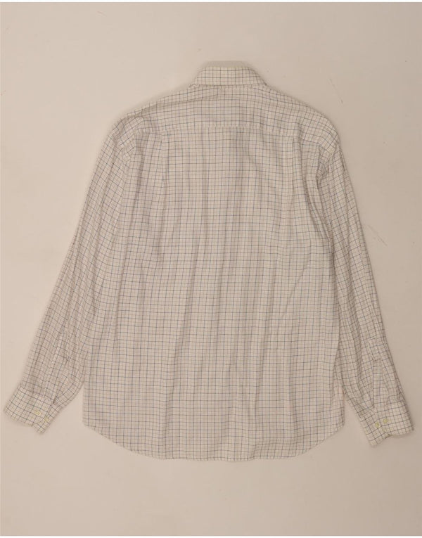 Camicia da uomo ROCCOBAROCCO Taglia 41 16 Cotone a quadri bianchi grandi