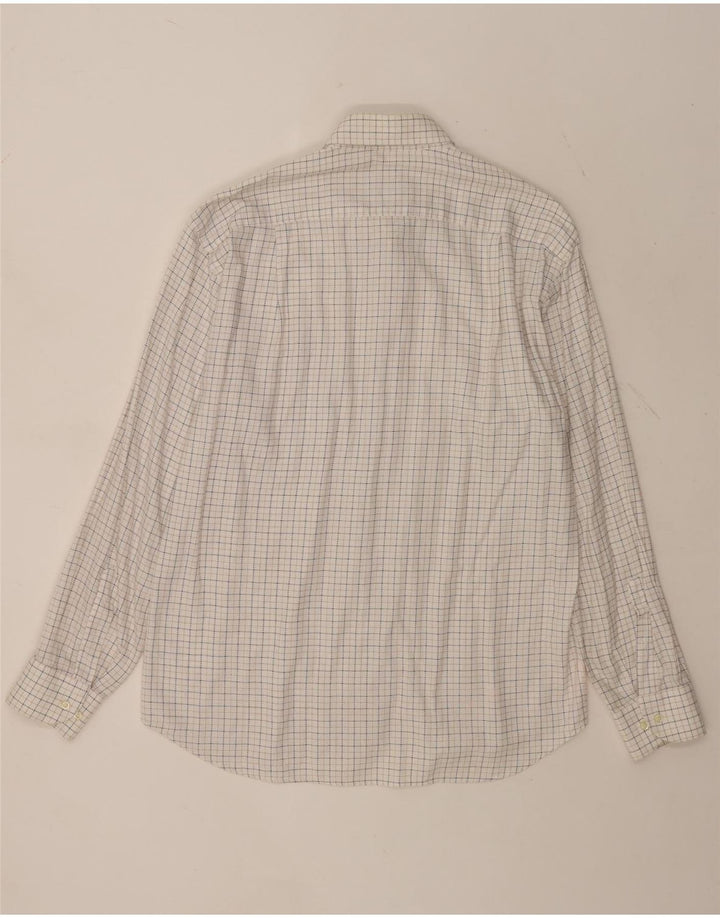Camicia da uomo ROCCOBAROCCO Taglia 41 16 Cotone a quadri bianchi grandi
