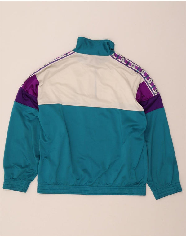 LOTTO Giacca da tuta grafica da uomo grande color block blu