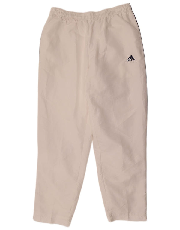 Pantaloni da tuta da uomo Adidas Large bianchi in poliestere