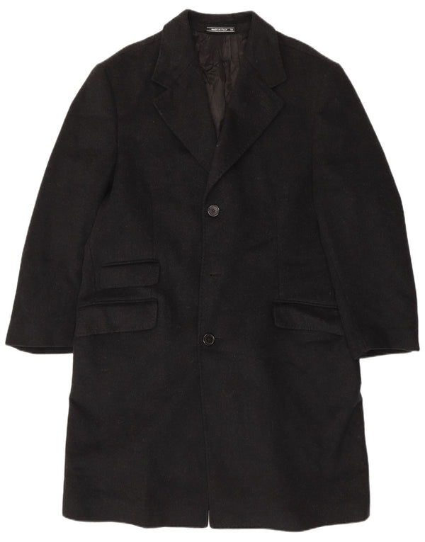 Cappotto Chesterfield da uomo VINTAGE IT 54 2XL Lana nera