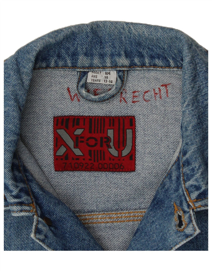C&A Boys Denim Jacket 13-14 Years Blue Cotton Vintage C&A and Second-Hand C&A from Messina Hembry 