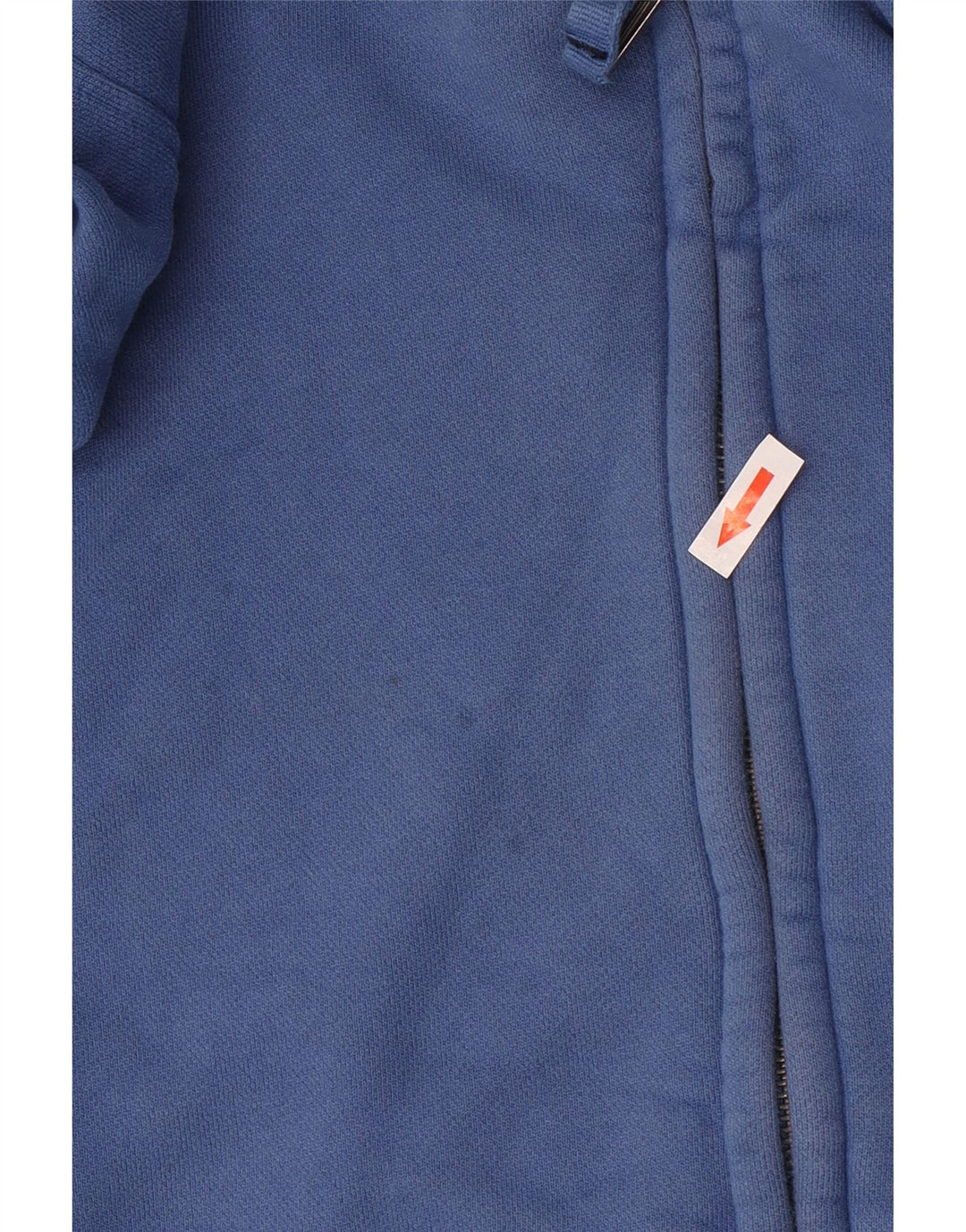 FAT FACE Maglione con cappuccio e zip da uomo in cotone blu medio
