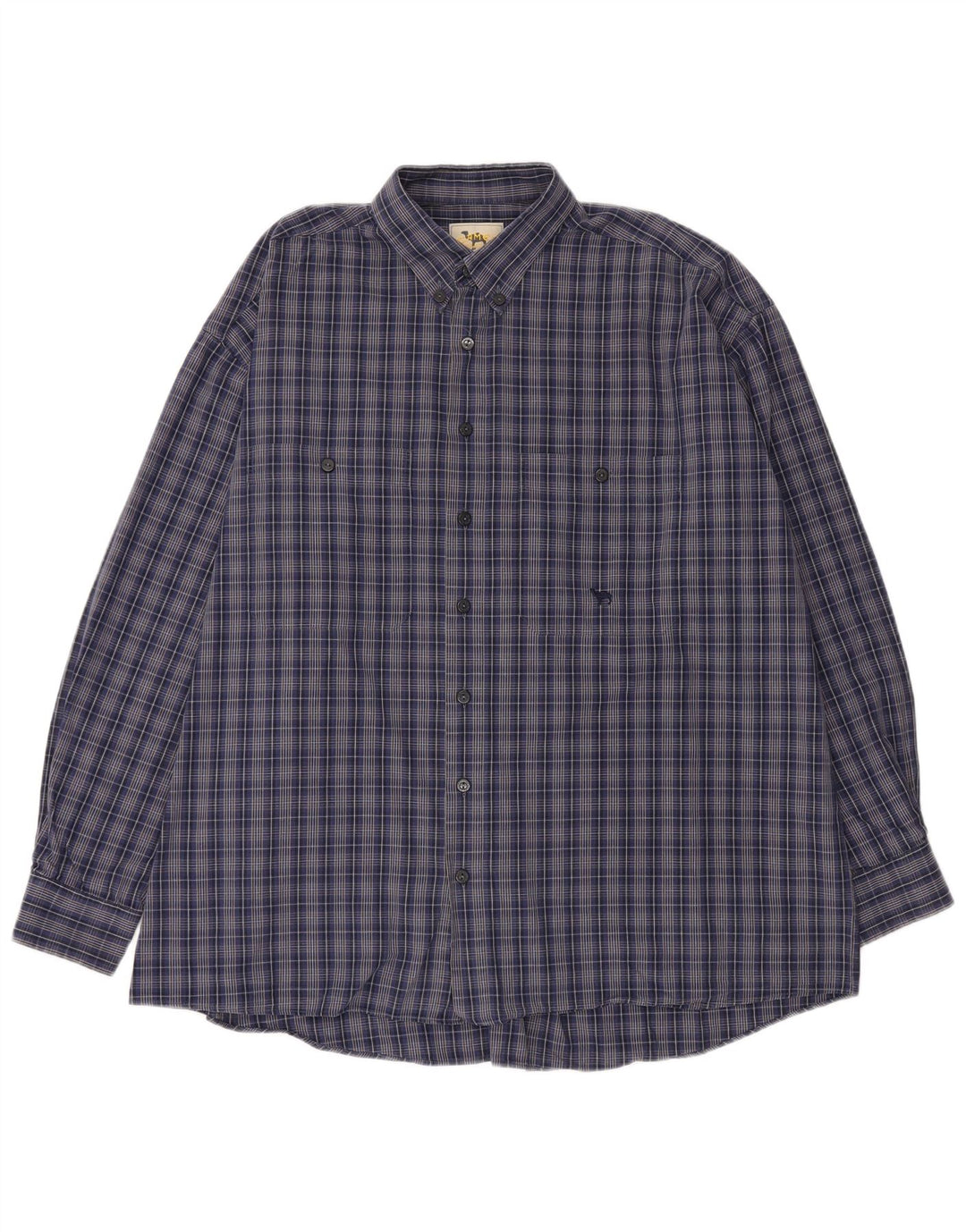 Camicia da uomo CAMEL ACTIVE XL a quadri blu