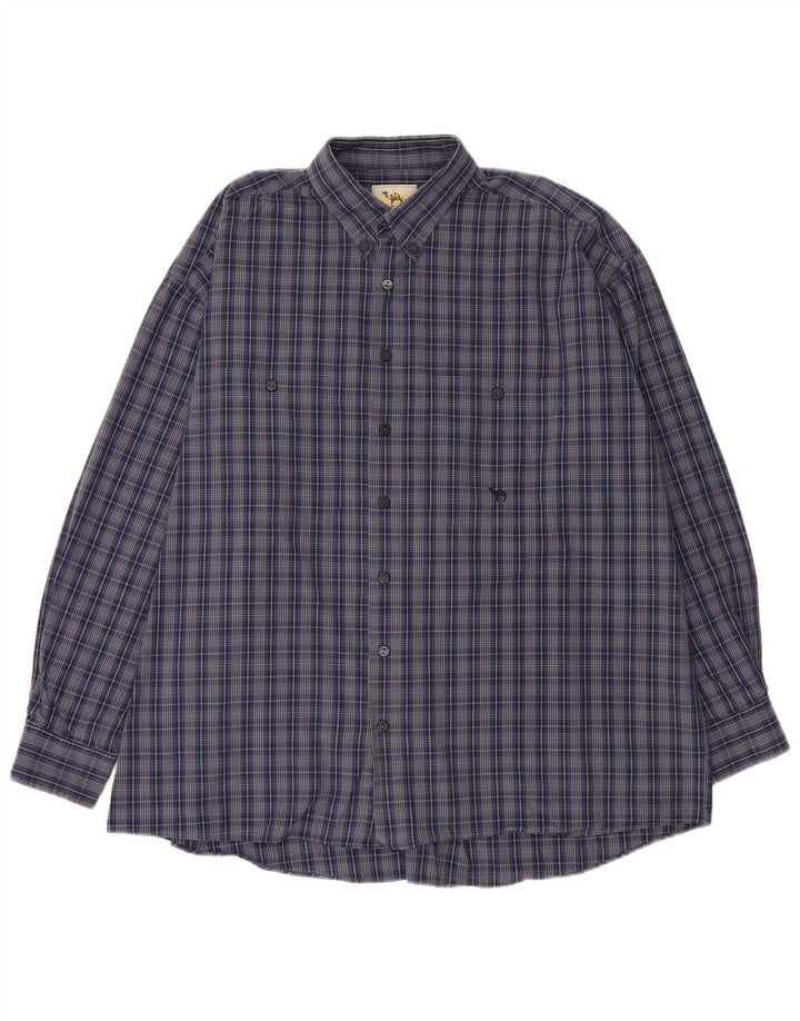Camicia da uomo CAMEL ACTIVE XL a quadri blu