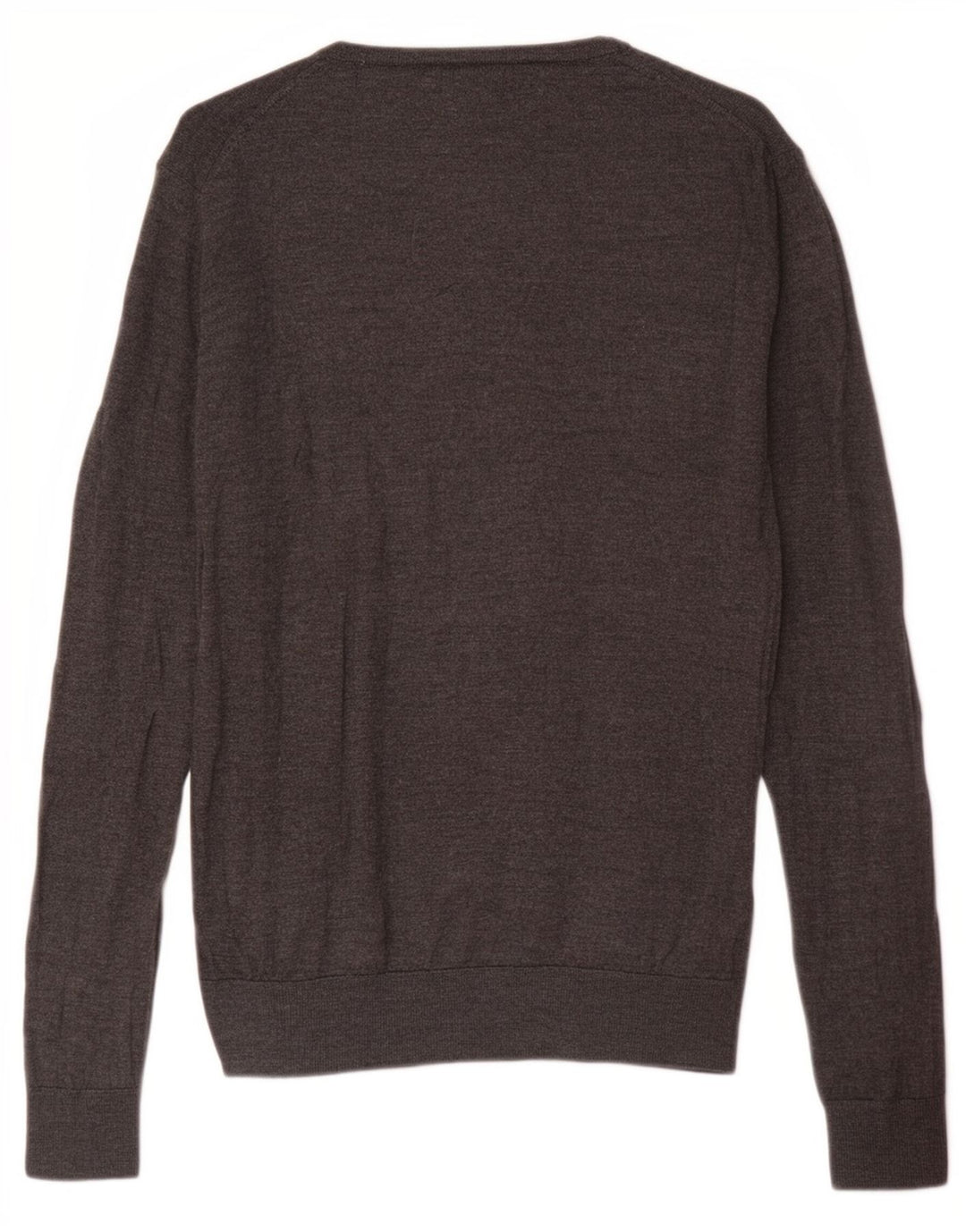 Maglione Zara da uomo grande in lana grigia