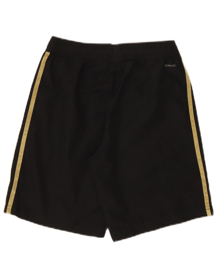 Pantaloncini sportivi Adidas Climalite da ragazzo 11-12 anni in poliestere nero