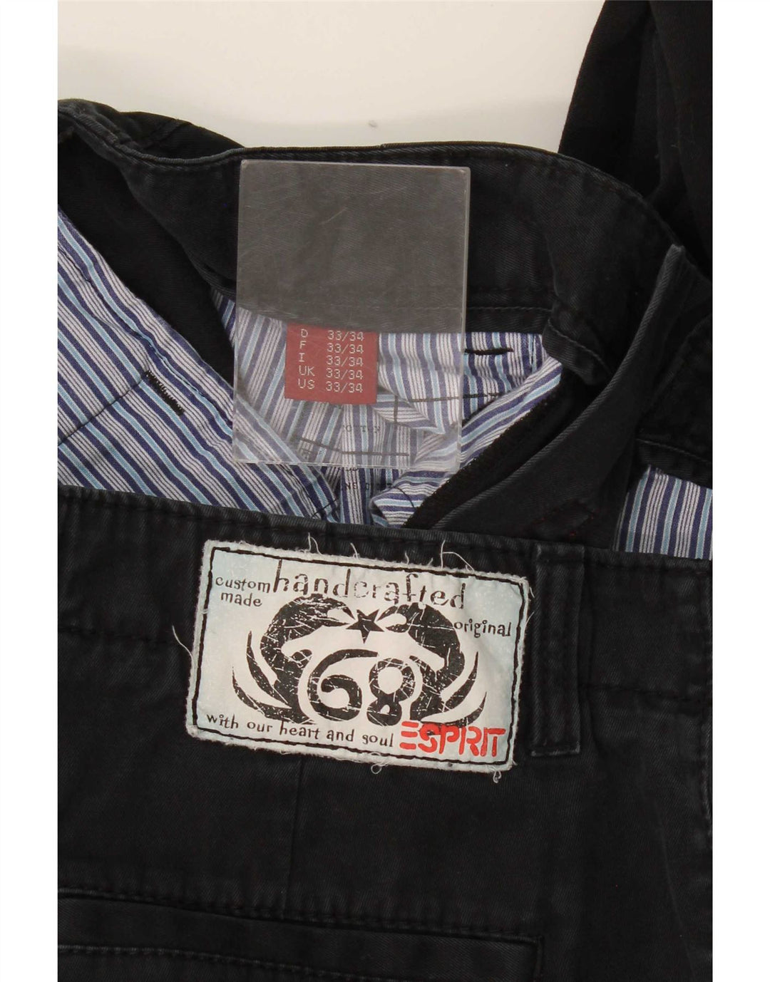 Pantaloni casual dritti da uomo Esprit W33 L31 neri