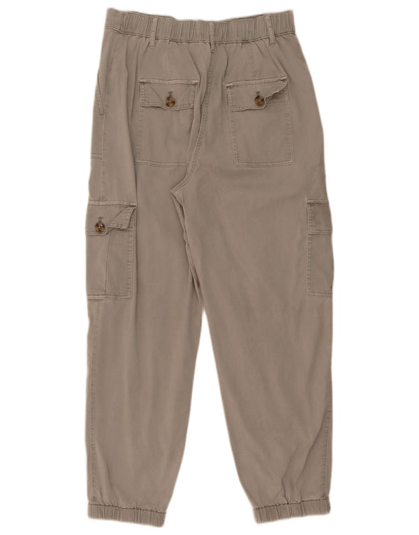 Pantaloni cargo da jogging da donna Marks & Spencer UK 8 piccoli W26 L25 grigi