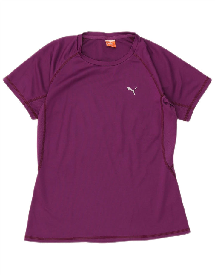 PUMA T-shirt da donna Top UK 12 Poliestere viola medio