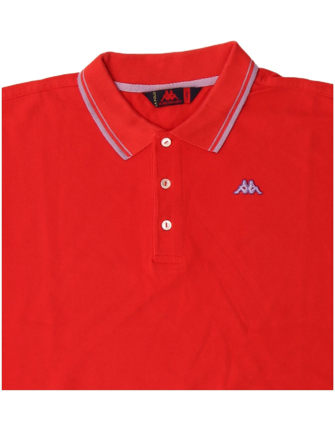 Polo KAPPA Uomo Large Rossa in Cotone
