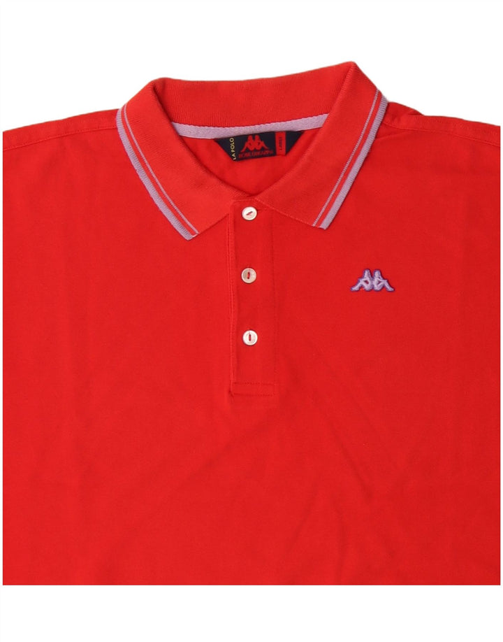 Polo KAPPA Uomo Large Rossa in Cotone