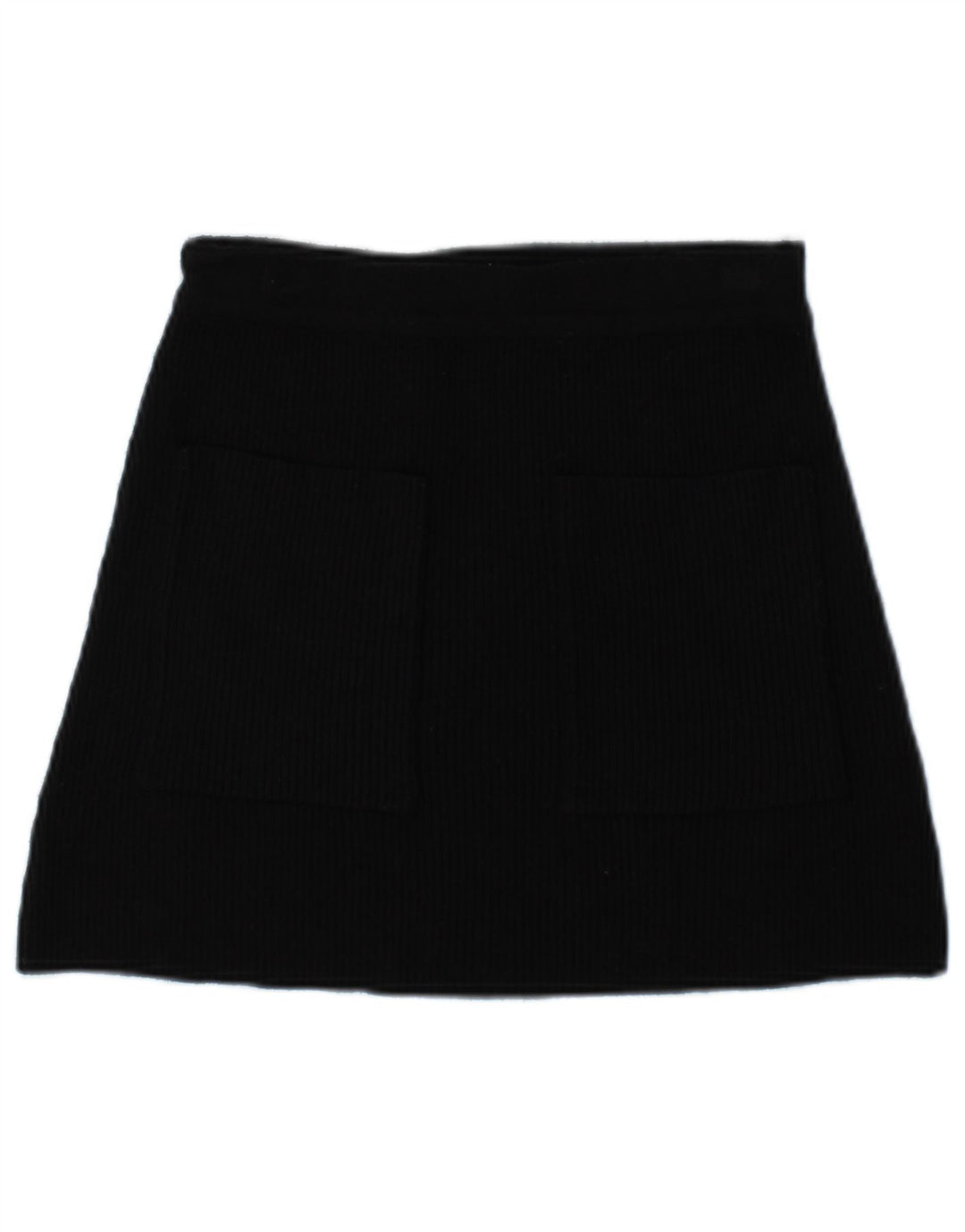 Minigonna in maglia da donna Zara piccola W26 viscosa nera