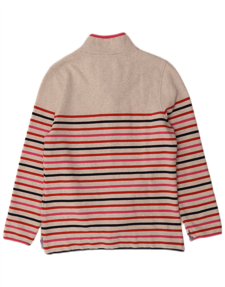 CREW CLOTHING Womens Sweatshirt Jumper UK 10 Small Maroon Striped
