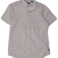 Camicia a maniche corte da uomo IZOD in cotone maculato blu medio