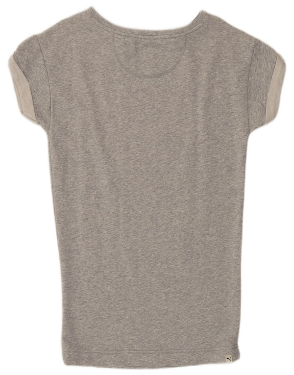 T-shirt da donna Puma UK 8 piccola grigia chiazzata