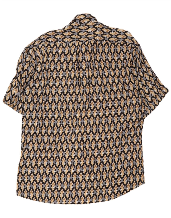 Camicia da uomo a maniche corte Tipo' S XL in cotone geometrico multicolore