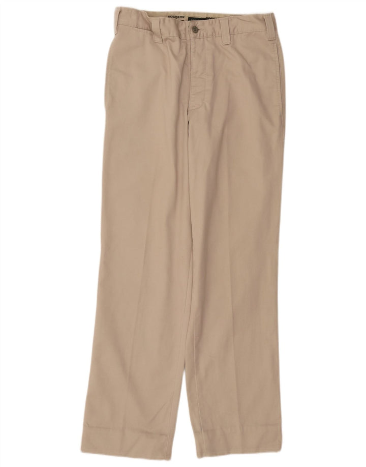 DOCKERS Pantaloni chino dritti kaki da uomo W28 L29 Beige