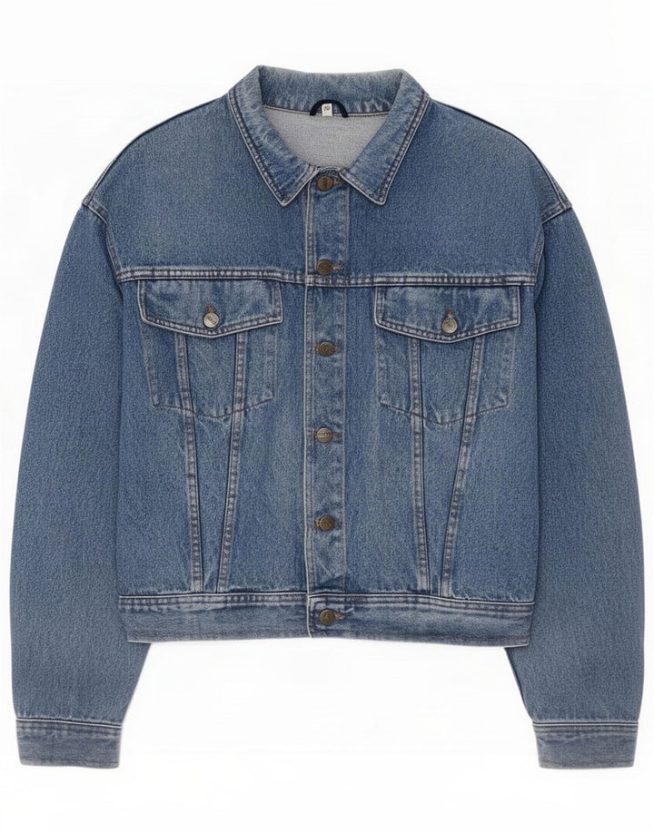Chiusa Giacca di jeans da uomo UK 38 Cotone blu medio