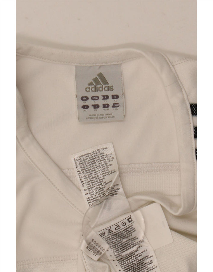 T-shirt Adidas Climacool da uomo Top XL poliestere bianco