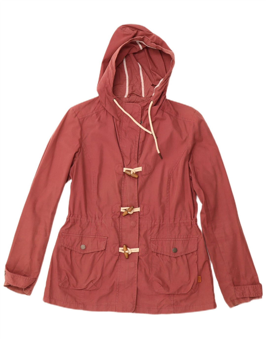 FAT FACE Montgomery con cappuccio da donna UK 12 Cotone marrone medio medio