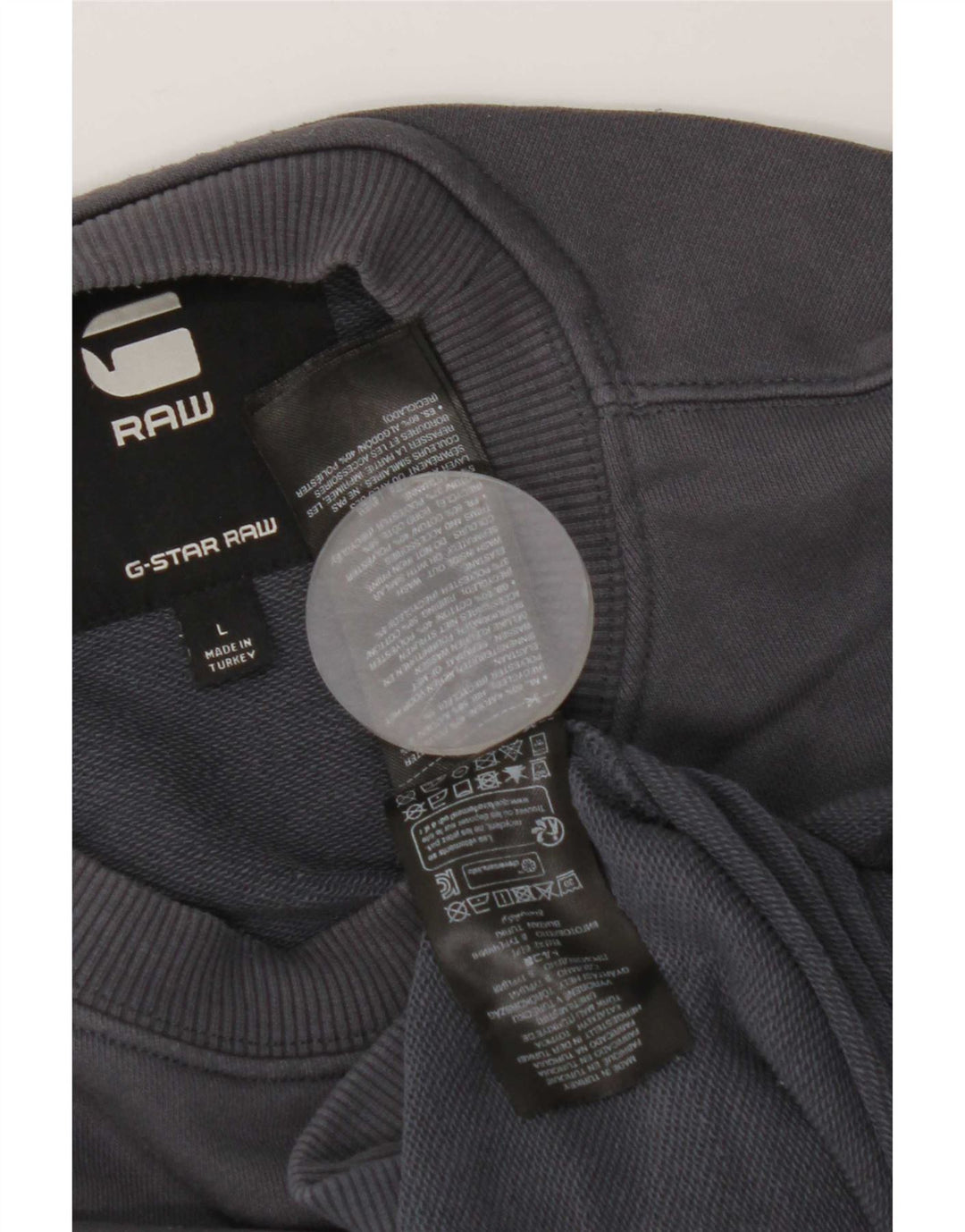 Felpa da uomo G-Star Maglione grande in cotone blu navy