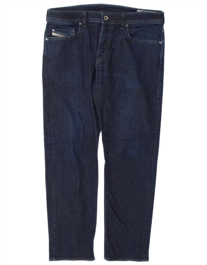 Jeans slim da uomo Diesel W34 L30 in cotone blu navy