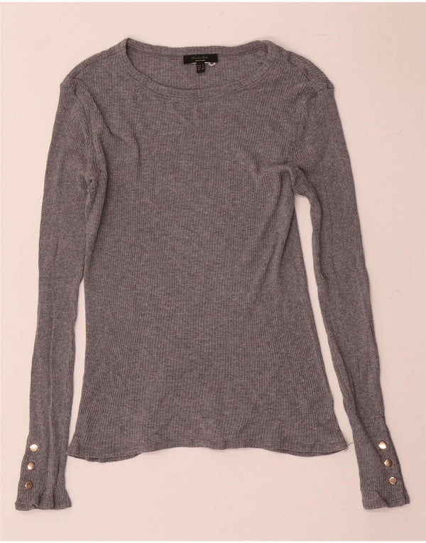 Maglia da donna a maniche lunghe Massimo Dutti UK 8 piccola grigia