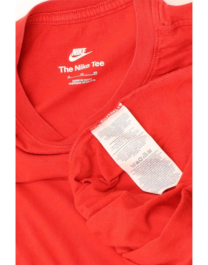 T-shirt da uomo Nike Top XL in cotone rosso