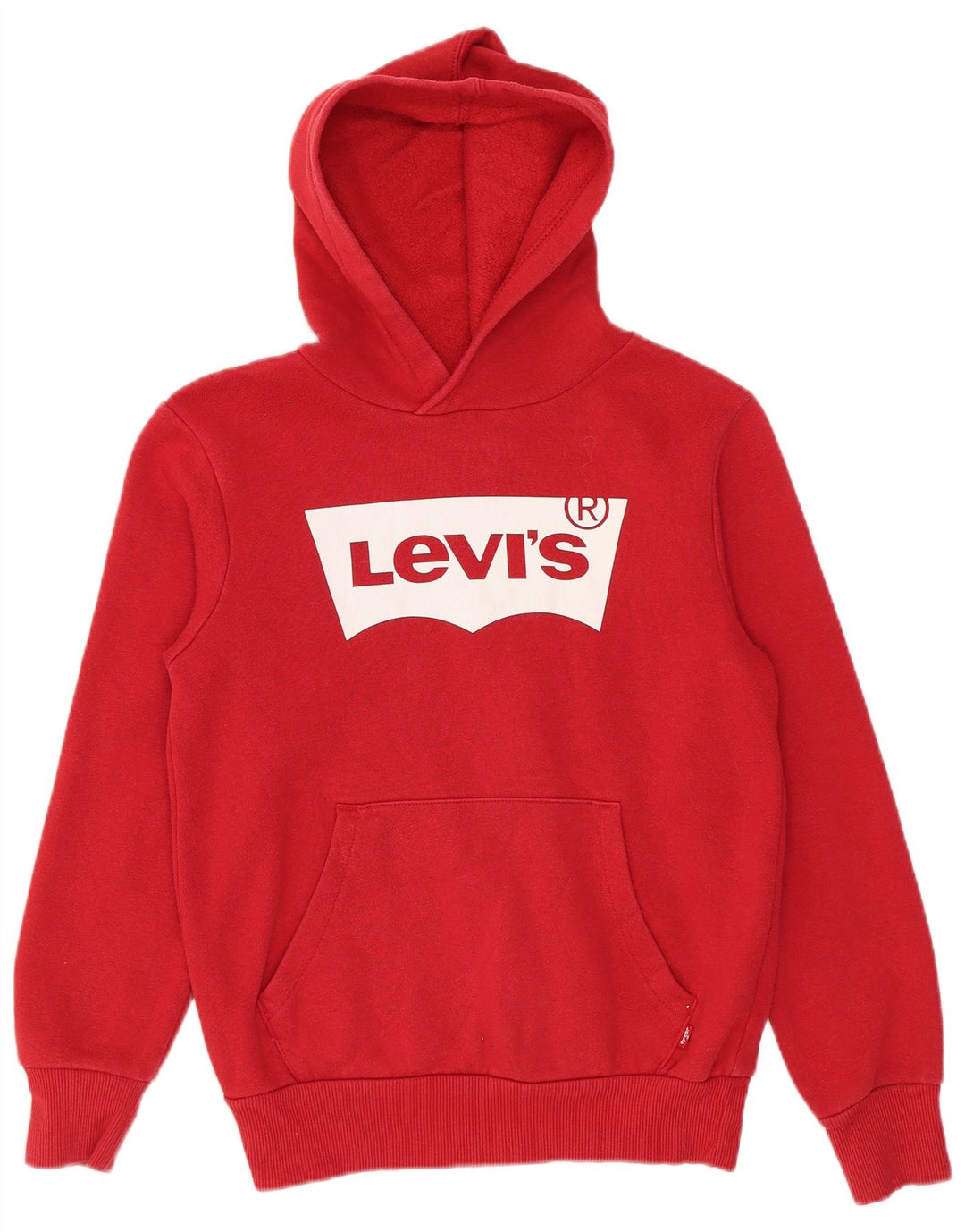 Maglione con cappuccio grafico Levi's per ragazzi 9-10 anni in cotone rosso