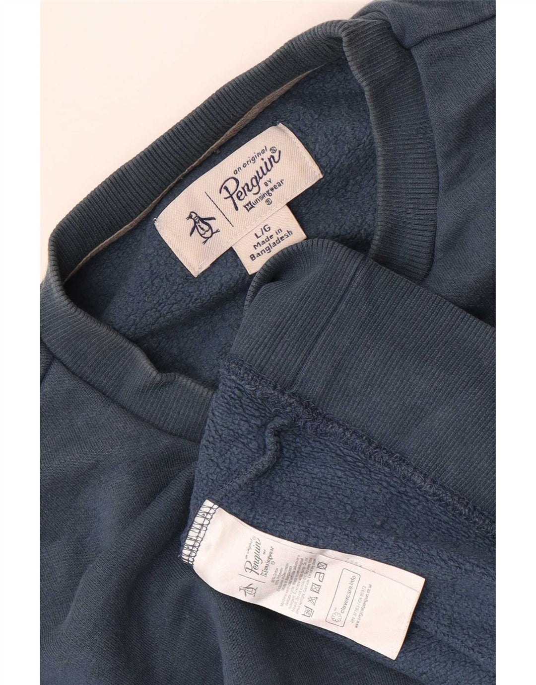 Felpa da uomo Penguin, maglione grande, cotone blu