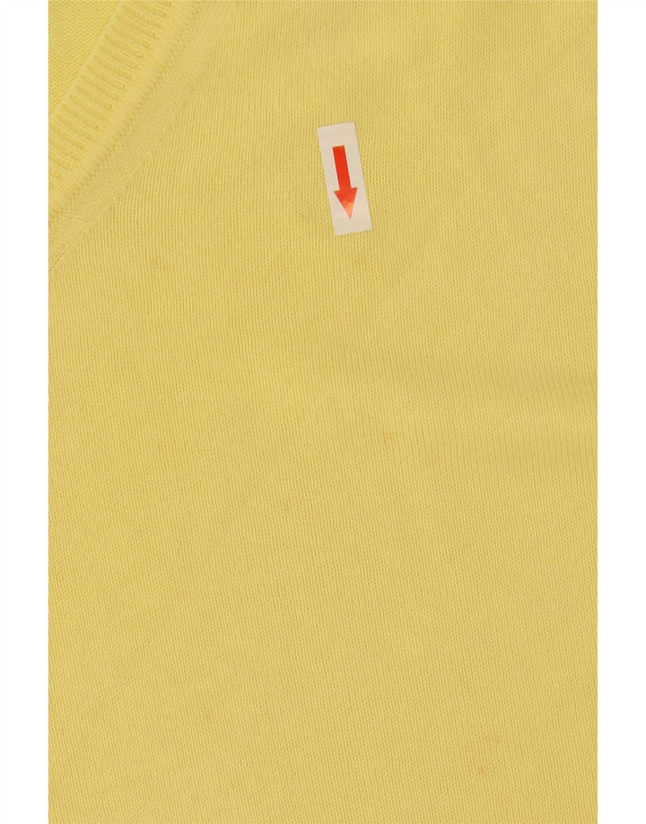 Maglione Zara da uomo con scollo a V XL giallo