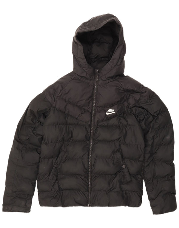 Giacca imbottita con cappuccio Nike da bambino 13-14 anni XL poliestere nero