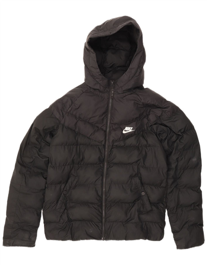 Giacca imbottita con cappuccio Nike da bambino 13-14 anni XL poliestere nero