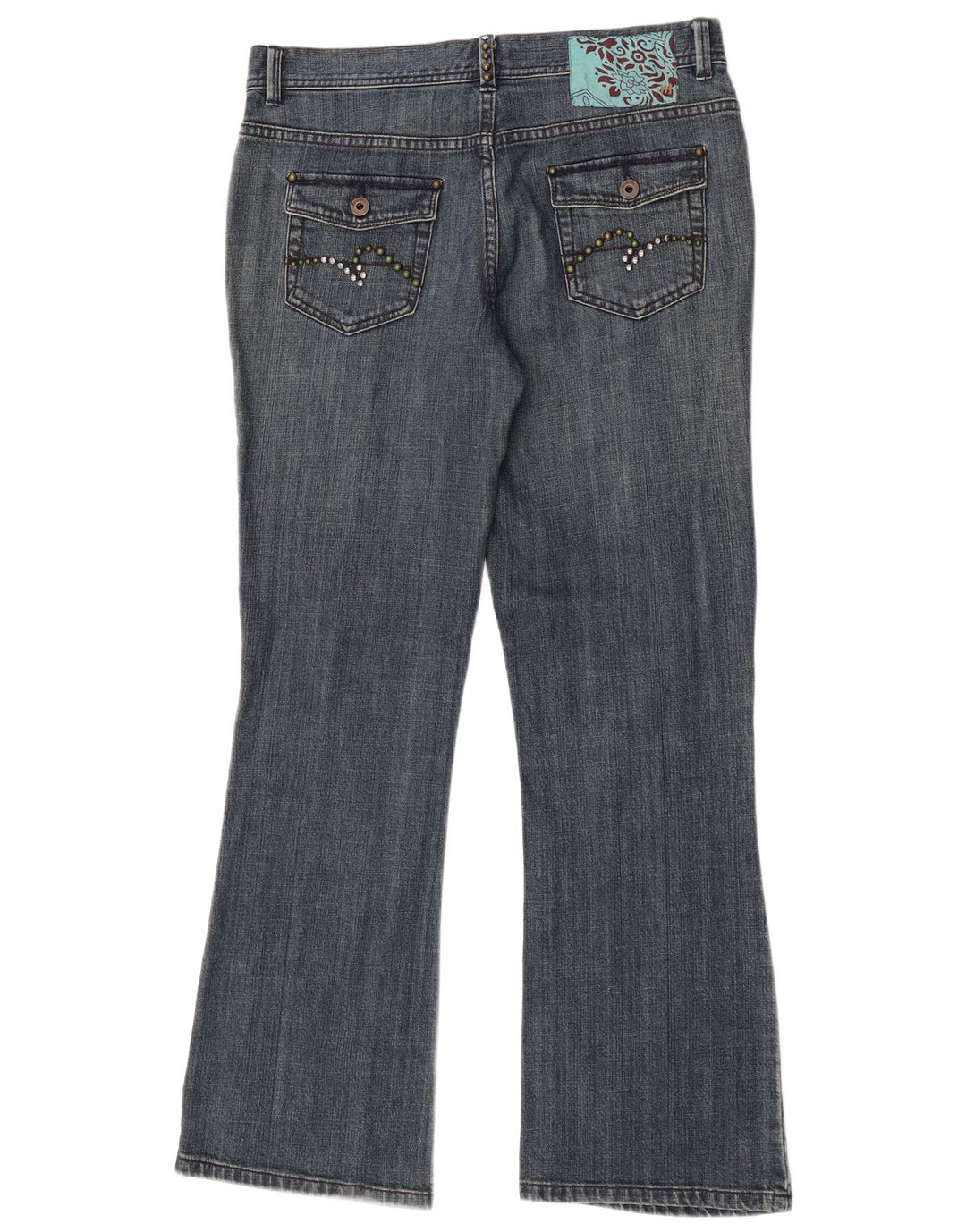 Monsoon Jeans Bootcut da donna UK 12 Medio W32 L30 Cotone blu