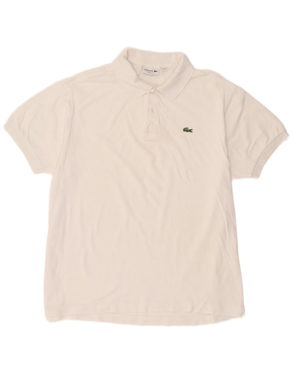 Polo Lacoste da uomo vestibilità classica taglia 8 3XL cotone bianco