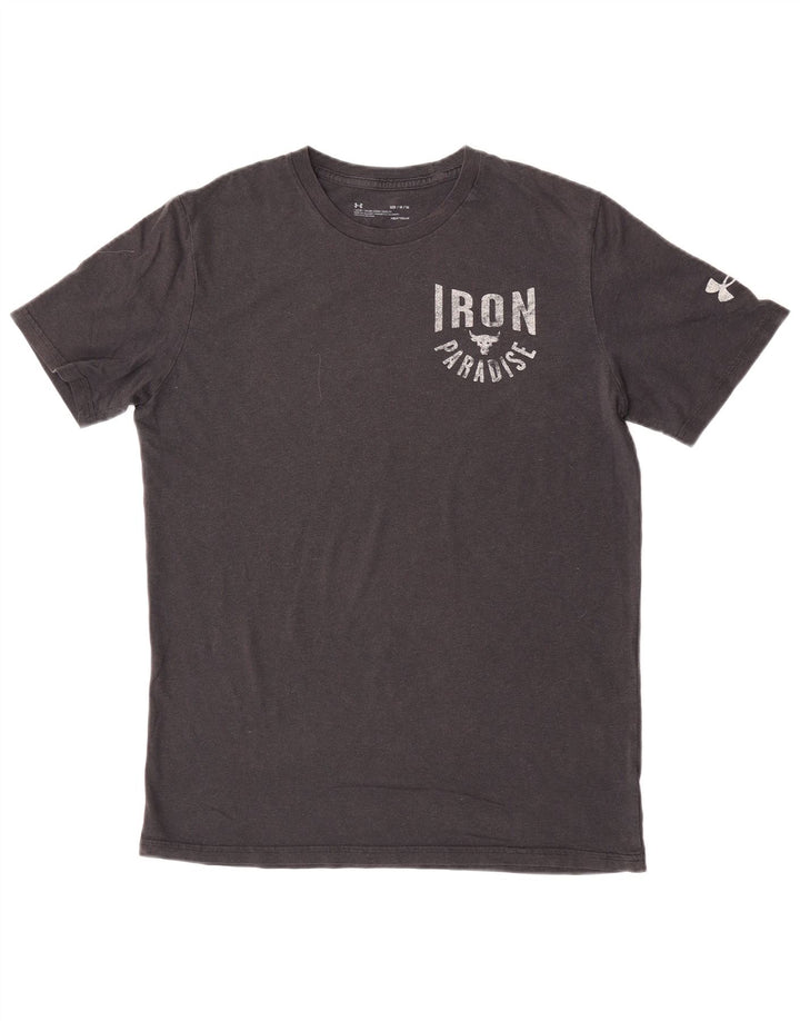 Maglietta grafica da uomo Under Armour Top nera media